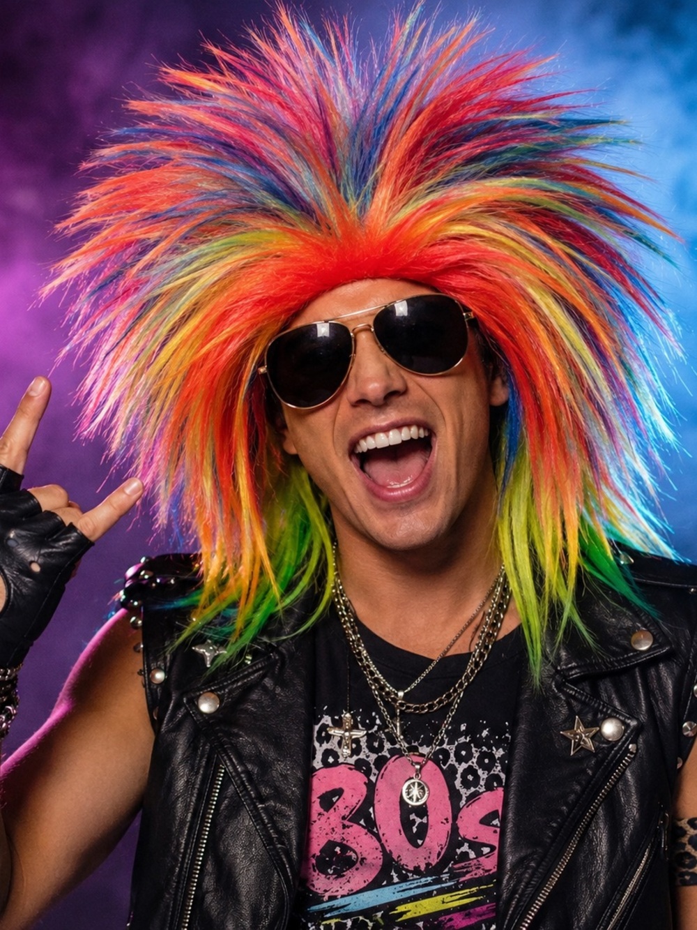 Rainbow Crazy Wig – One Size Fits Most Kids &Adults
